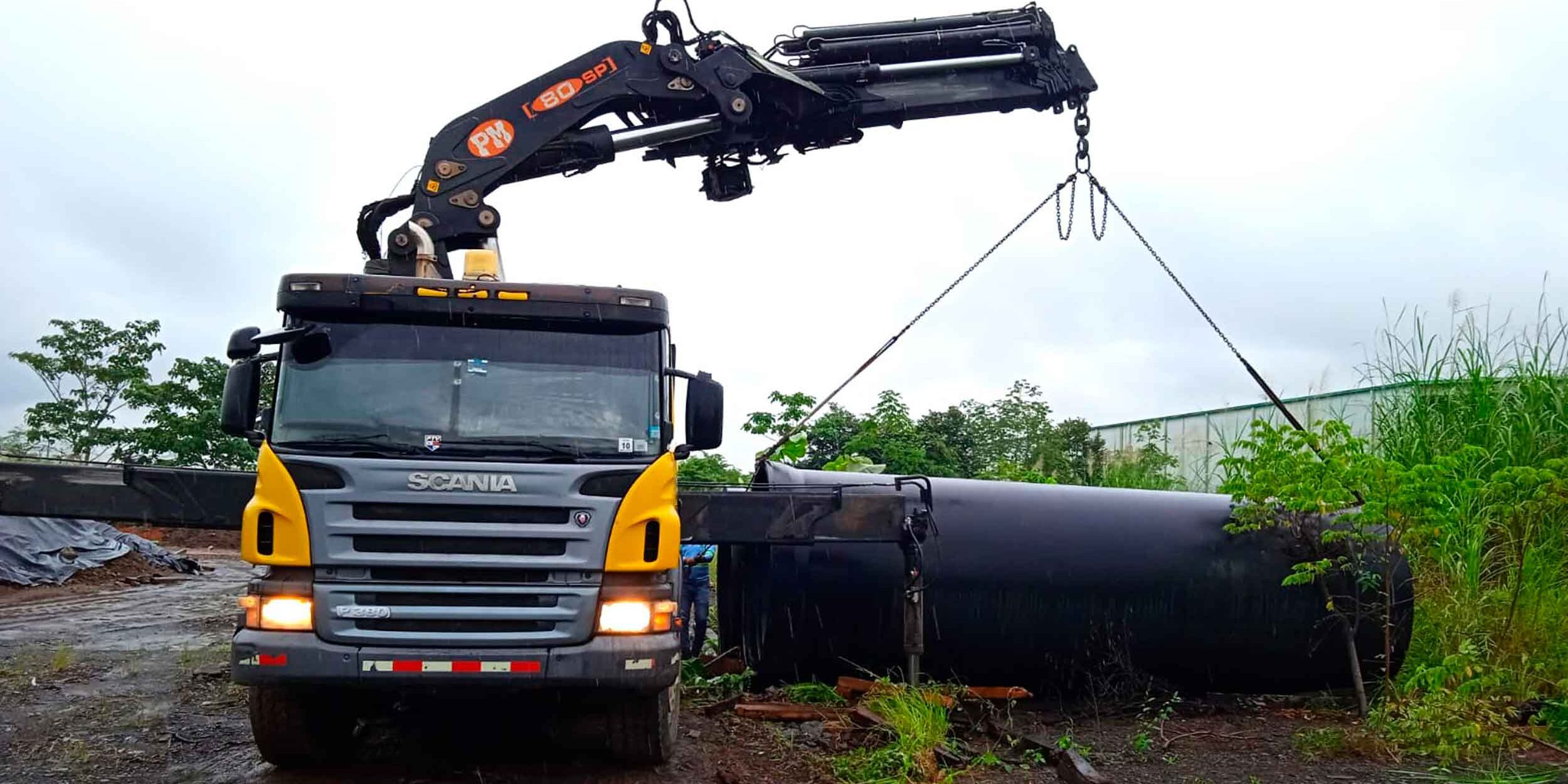 Obras del consorcio de agua para Gamboa