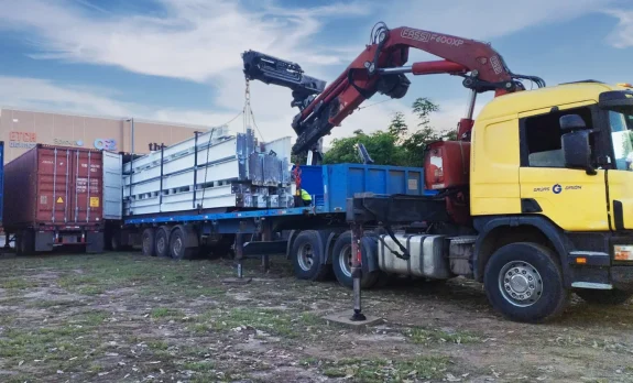 transporte de equipamiento pesado